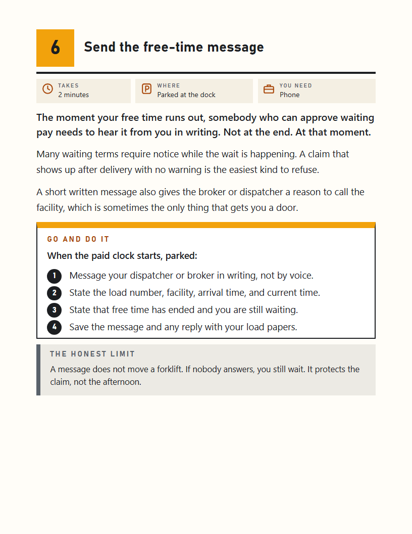 A check page with steps and the honest limit